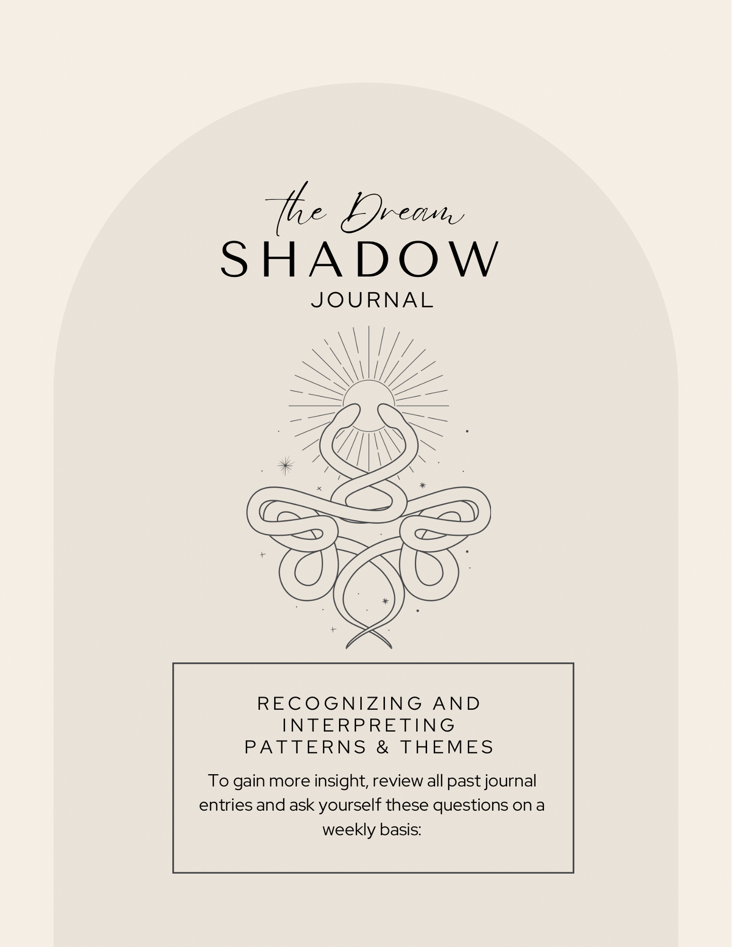 Shadow Dream Workbook